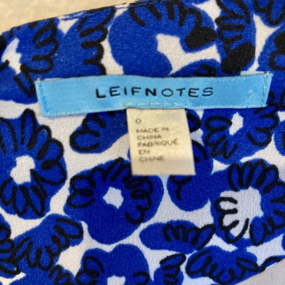 Anthropologie Romper/Blue and White Floral Pattern - Picture 6 of 6